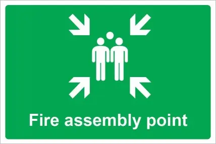 Fire Assembly Point (L) (30X45cm)
