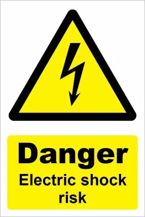 [WNELC107] Danger Electric Shock Risk