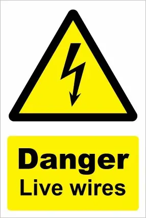 Danger Live Wires