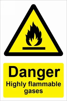 [WNFLM113] Danger Highly Flammable Gases