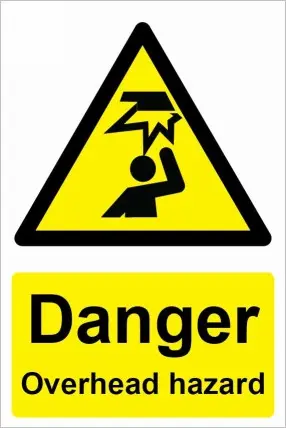 Danger Overhead Hazard
