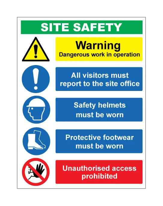 Site Safety Notice C (60X80cm)