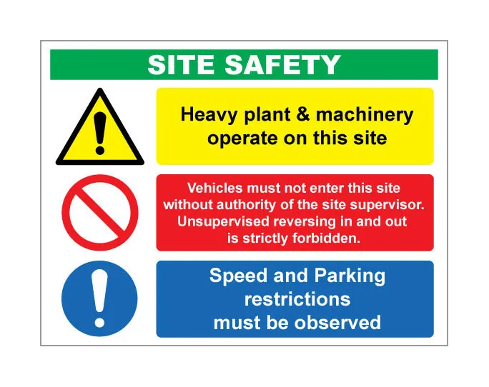 Site Safety Notice D (60X80cm)