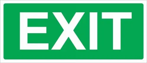 Exit (15X35cm)