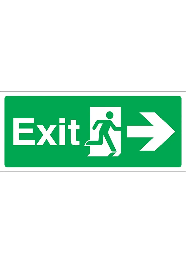 Exit Arrow Right (15X35cm)