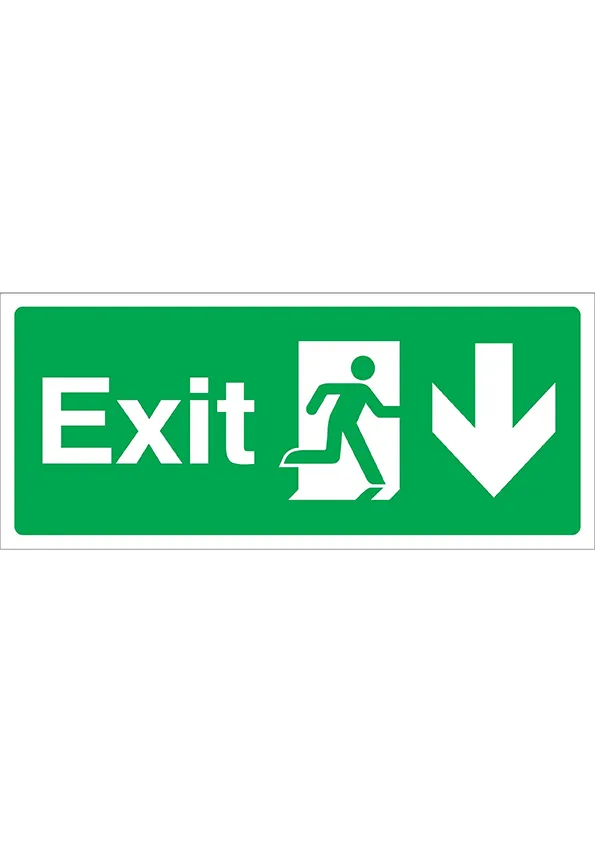 Exit Arrow Down Right (15X35cm)