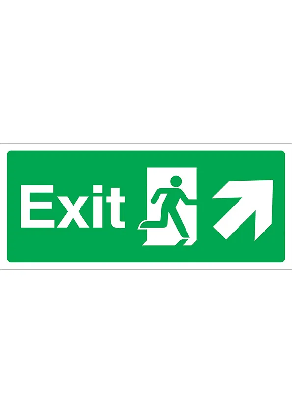 Exit Arrow Diagonal Up Right (15X35cm)