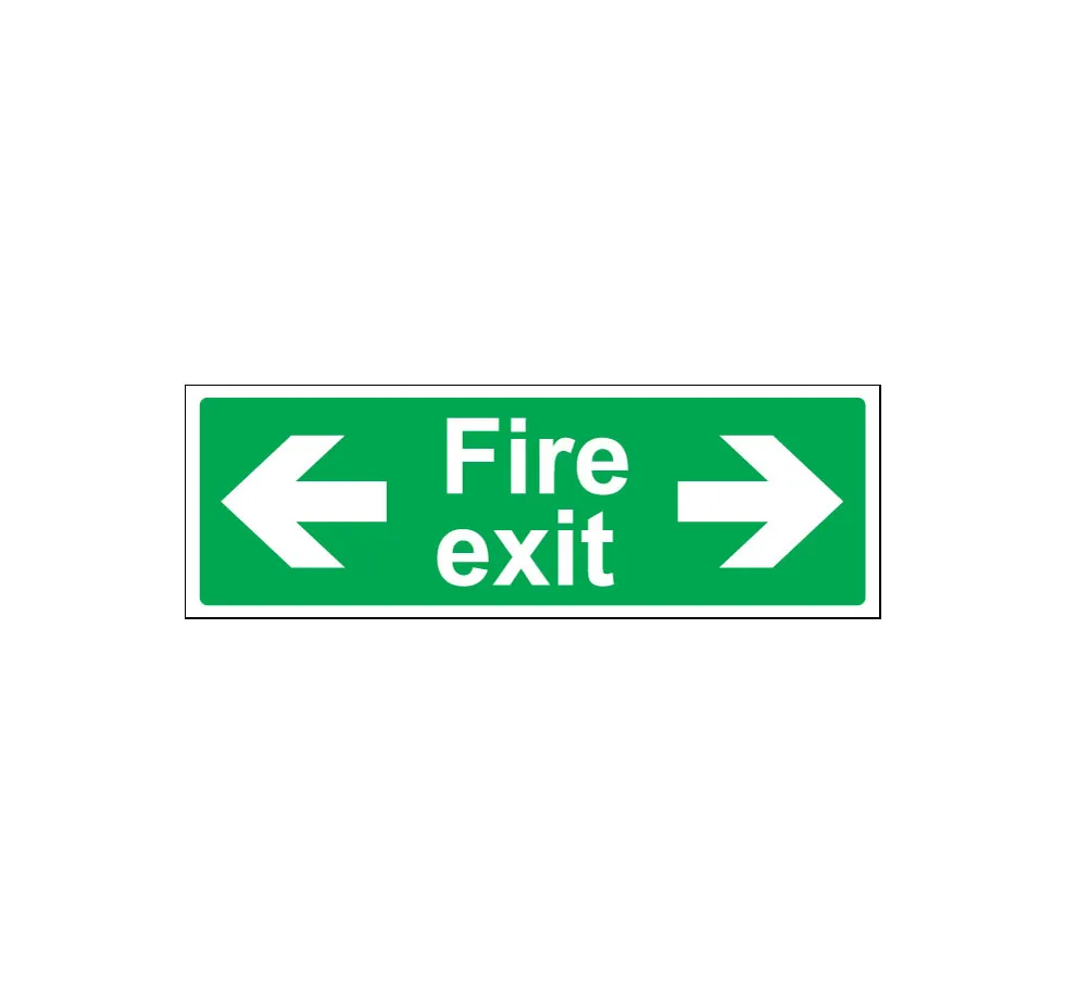 Fire Exit Both Ways (60X20cm)