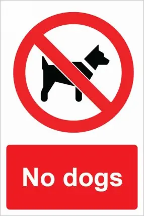 No Dogs (20X30cm)