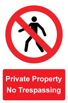 Private Property No Trespassing