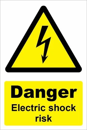 [WNELC107] Danger Electric Shock Risk