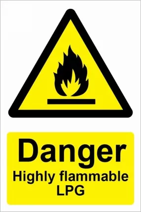 [WNFLM114] Danger Highly Flammable LPG