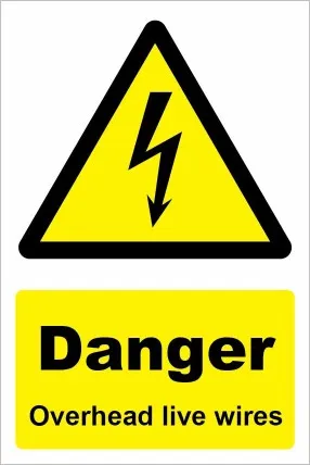 Danger Overhead Live Wires