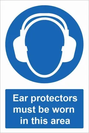 Ear Protectors must be worn in this area