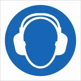 Ear protectors symbol (SQ)