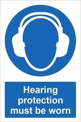 Hearing protection must be worn