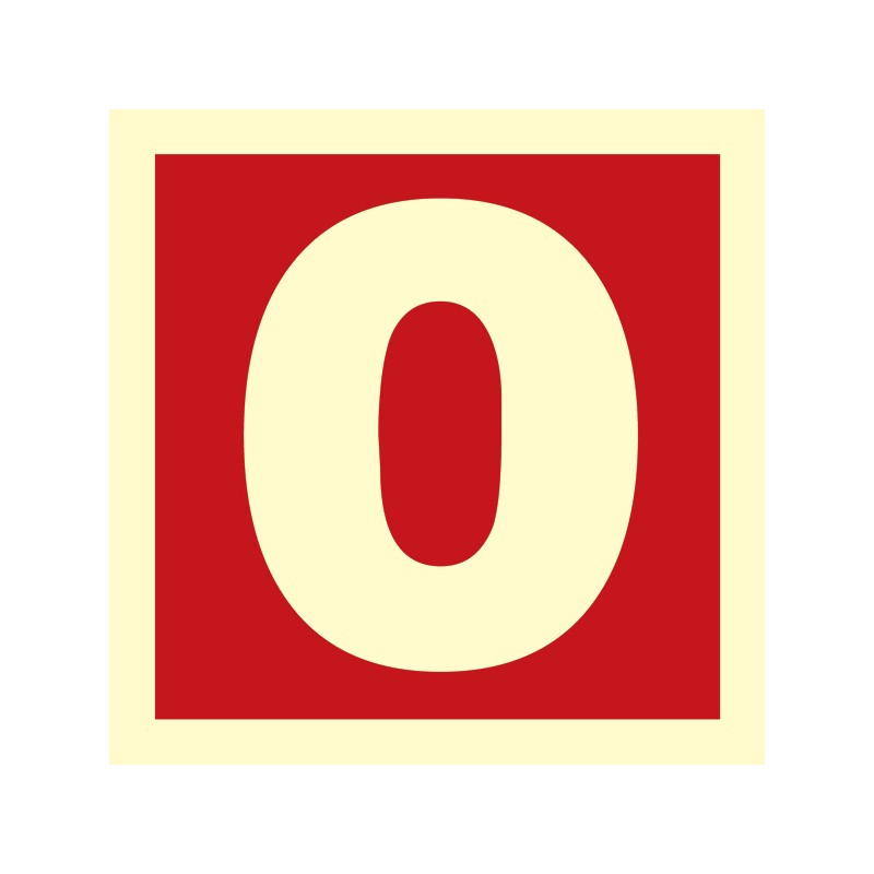 Number 0 Red