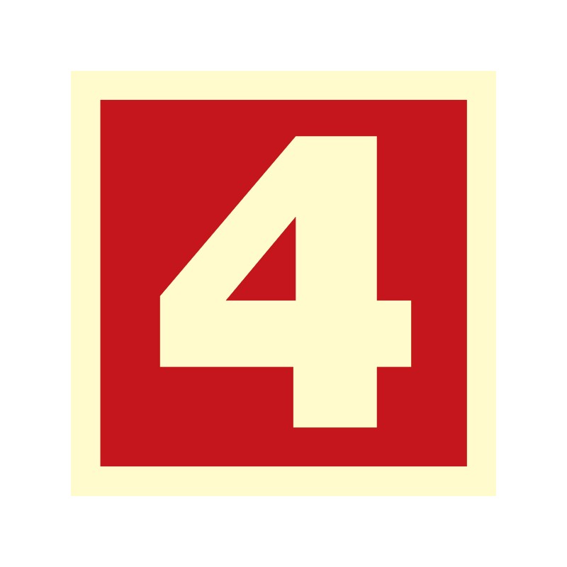 Number 4 Red