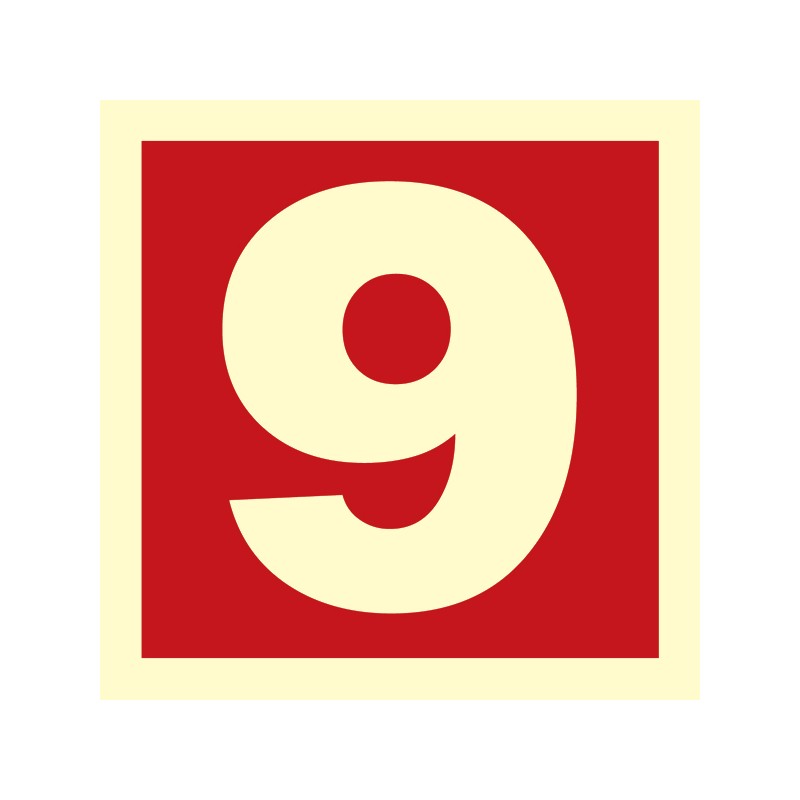 Number 9 Red