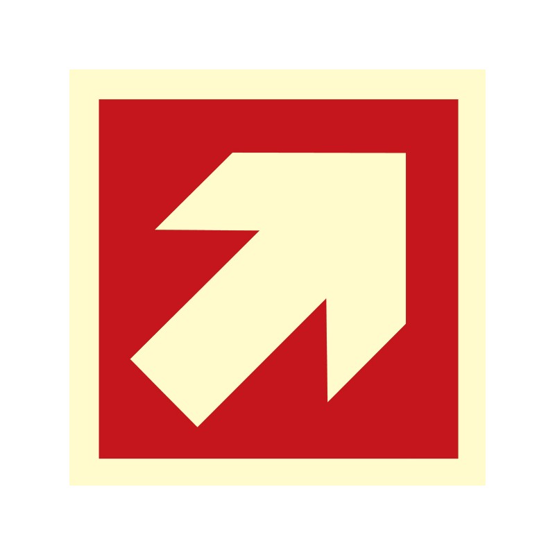 Arrow 45deg Up R Red
