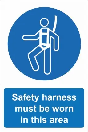 [MPPE109] Safety harness must be worn in this area