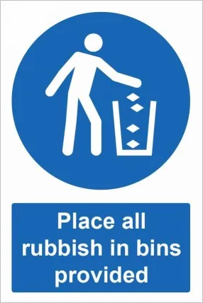 [MVST107] Place all rubbish in bins provided