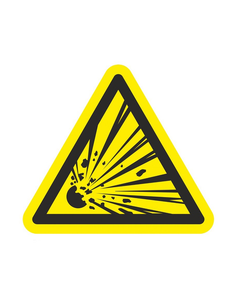 [337504] Explosive Material Aluminum Sign