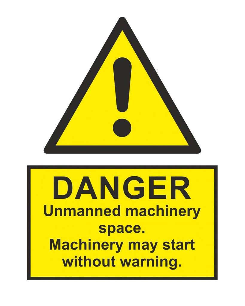 [337542] Unmanned Machinery Aluminum Sign