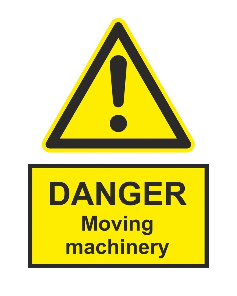 [337546] Moving Machinery Aluminum Sign