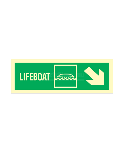 Lifeboat arrow down right