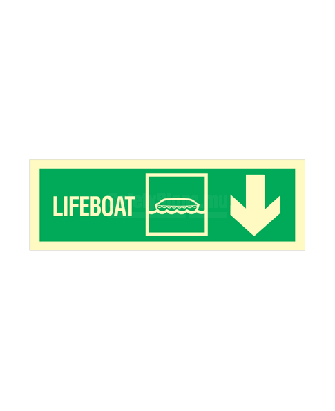 Lifeboat arrow down right corner