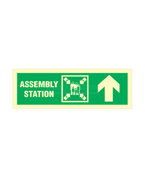 Assembly station arrow up