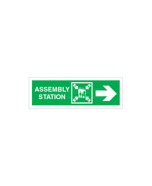 Assembly station arrow right
