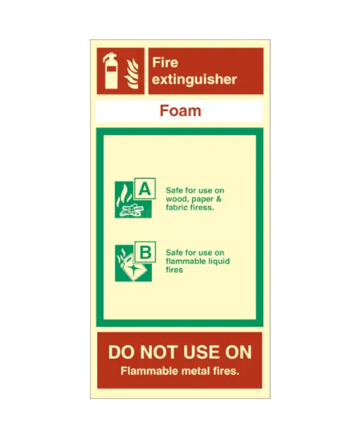 [336431] Fire Sign Foam Spray With explanation