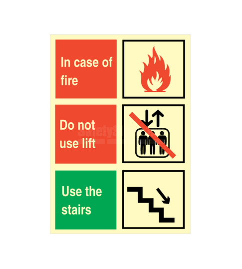 [336300] In Case Of Fire Do Not Use Lift