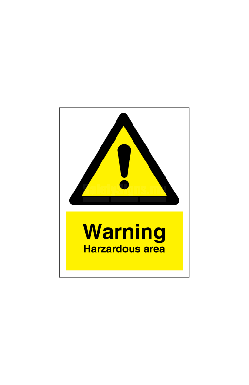 [337549] Warning Hazardous Area