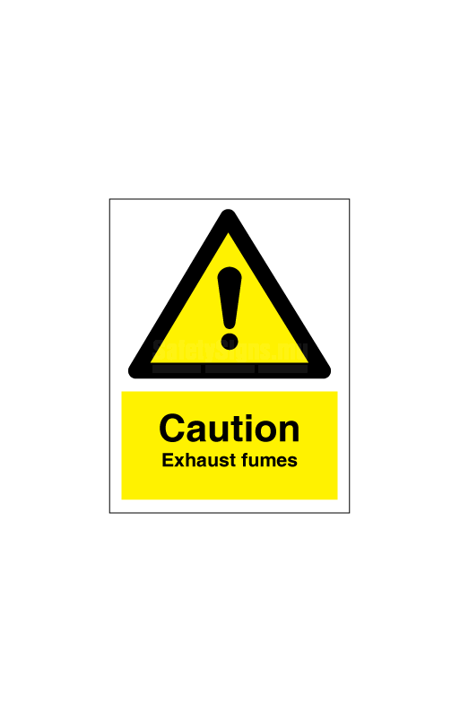 [337561] Caution Exhaust Fumes