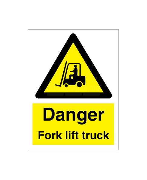 [337571] Danger Fork Lift Truck