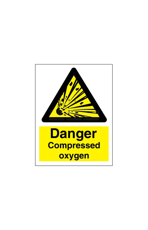 [337585] Danger Compressed Oxygen