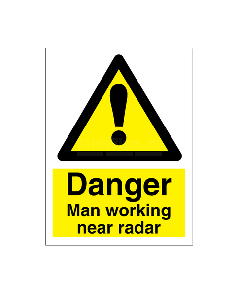 Danger Man Working Near Radar