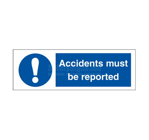 Accidents Must Be Reported