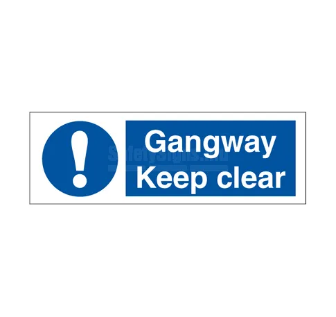 Gangway Keep Clear