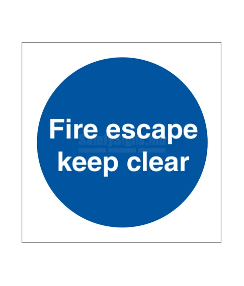 [335811] Fire Escape Keep Clear
