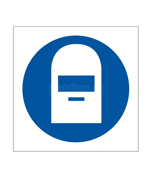 Face Protection Must Be Worn When Welding