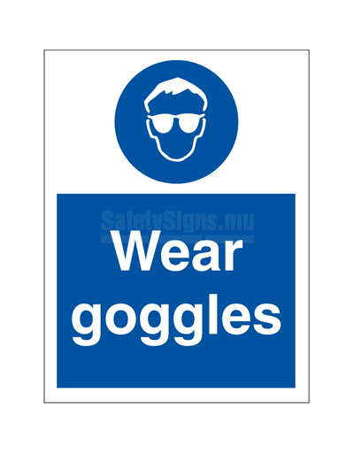 [335715] Wear goggles