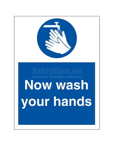 Now wash your hands