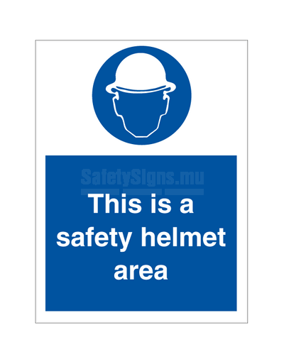 This is a safety helmet area