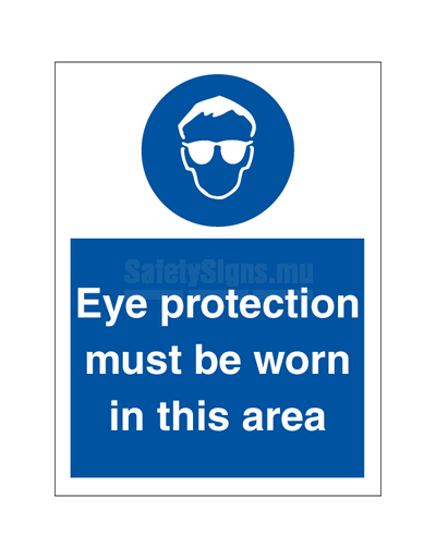 [335734] Eye protection must be worn
