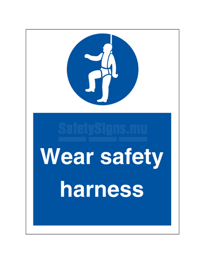 Wear safety harness