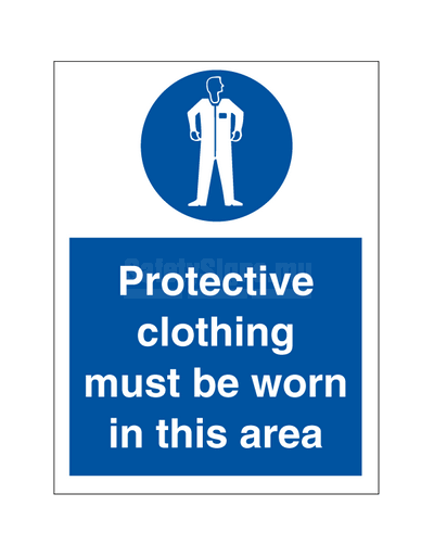 Protective clothing must be worn